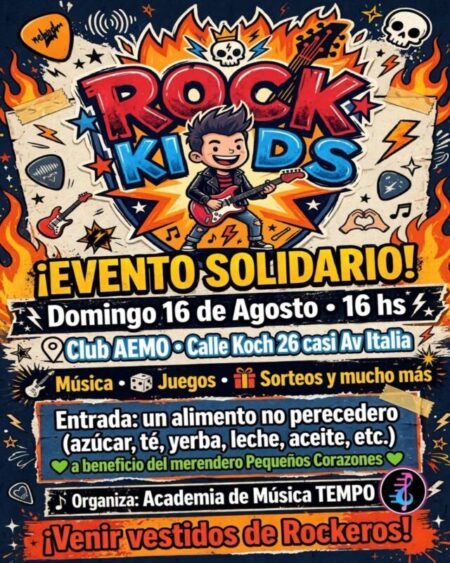 Rock Kids: realizarán un evento solidario a beneficio del merendero Pequeños Corazones imagen-73