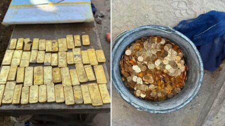 Obreros descubrieron US$10 millones en lingotes y monedas de oro sepultados en las paredes de una casa en Bélgica imagen-10
