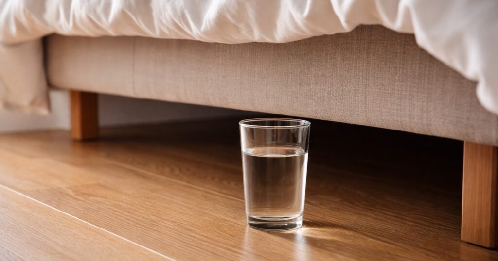 La psicología dice que las personas que tienen un vaso de agua junto a la cama que nunca beben no son derrochadoras, sino que calman una baja vigilancia de fondo sabiendo que si se despiertan necesitando algo, ya está ahí imagen-106
