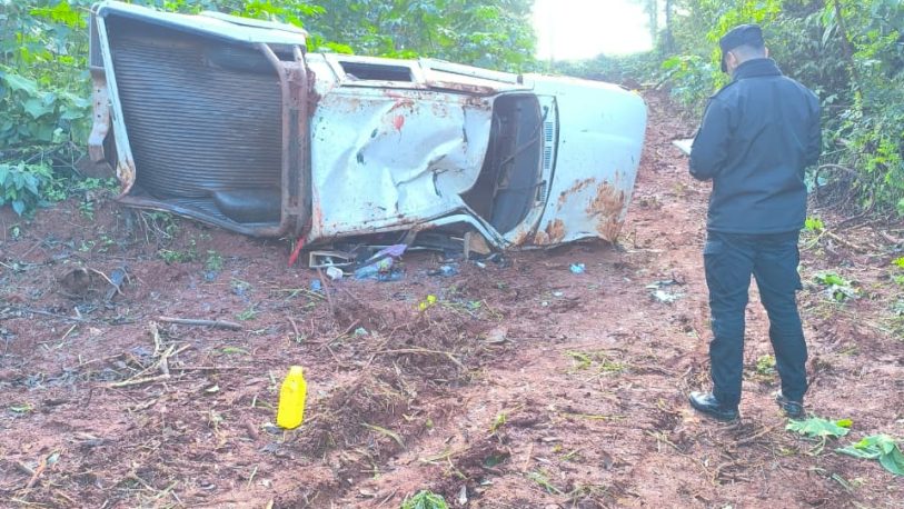 Despistó con una camioneta en la Ruta 14 y terminó hospitalizado en Dos de Mayo imagen-5