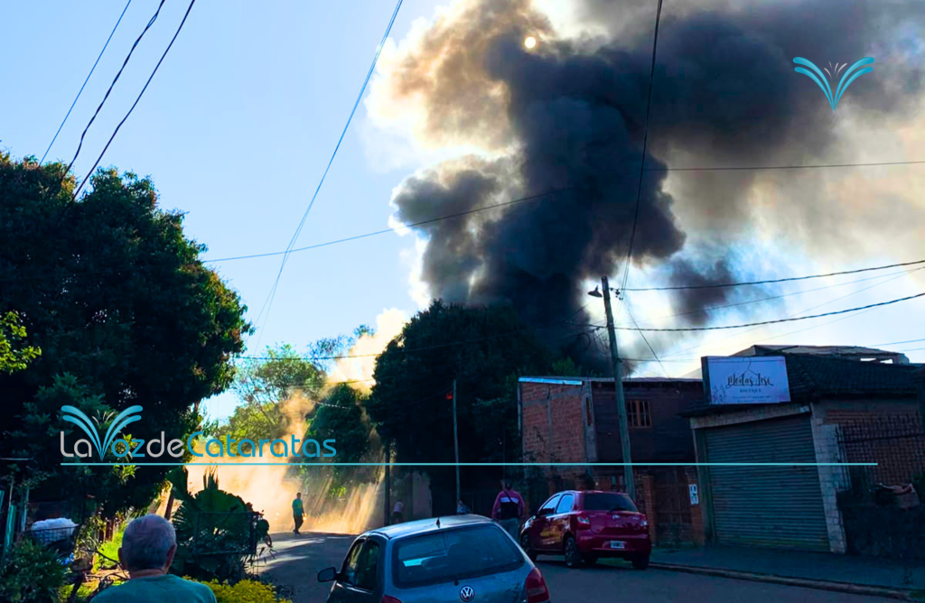 Incendio de gran magnitud afectó una vivienda y un sector de alquiler imagen-72