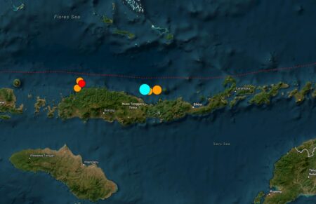 Un terremoto de magnitud 7,7 sacudió la costa de Indonesia y disparó una alerta por tsunami imagen-7