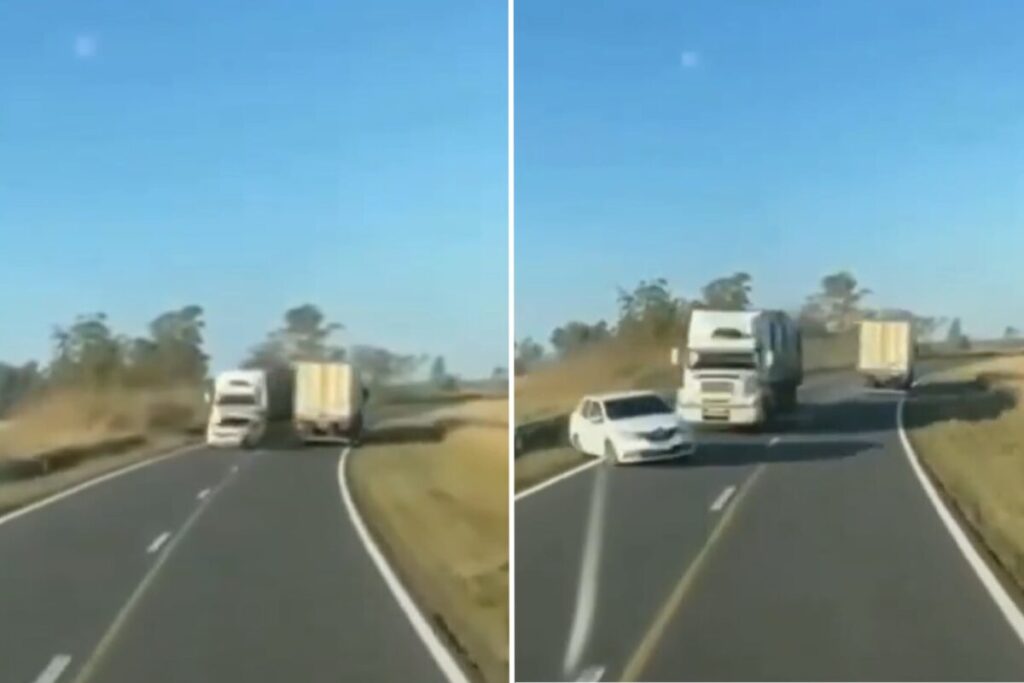 Quiso pasar a un camión en plena ruta 14 y provocó un choque múltiple: hay tres heridos Quiso pasar a un camión en plena ruta 14 y provocó un choque múltiple: hay tres heridos imagen-5