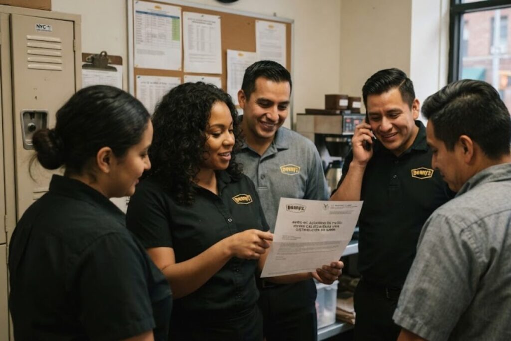 Casi 2000 trabajadores de Denny’s podrían recibir US$1200 en Nueva York: quiénes califican y cómo reclamar imagen-95