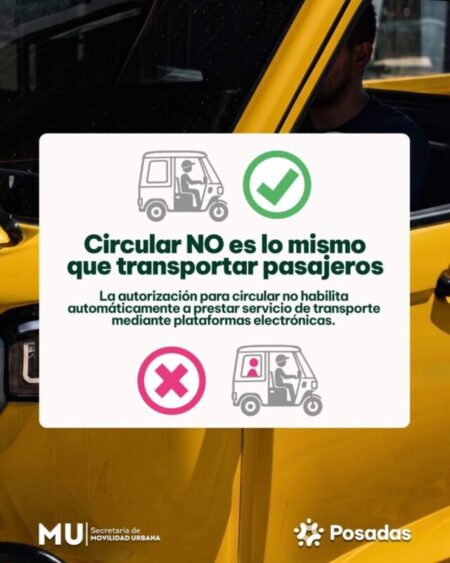 Triciclos cabinados en Posadas: condiciones para circular y prestar servicio de transporte de pasajeros imagen-20