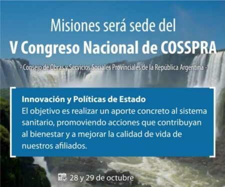 Misiones será sede del V Congreso Nacional de COSSPRA 🌿 imagen-86