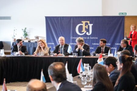 Venchiarutti Sartori presente en la reunión del Consejo Federal de Justicia imagen-81