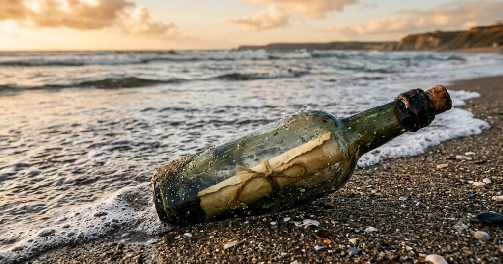 Encontró una botella en la playa con un mensaje del año 1886: "Era una preciosa botella antigua. La tomé pensando que sería un bonito adorno para mi biblioteca" imagen-100