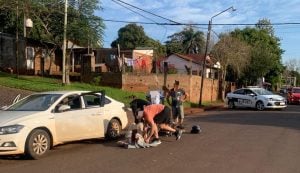 Oberá: una motociclista terminó gravemente herida tras chocar con un automóvil Oberá: una motociclista terminó gravemente herida tras chocar con un automóvil imagen-4