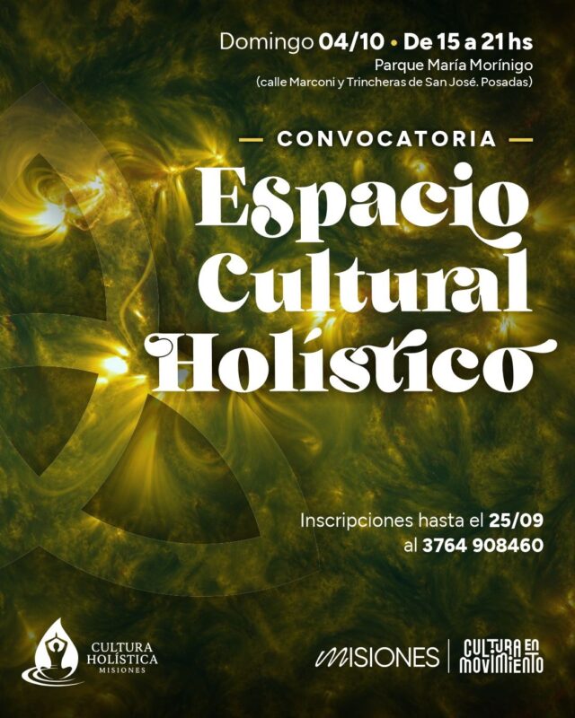 Convocan a participar de una nueva edición de “Espacio Cultural Holístico” Convocan a participar de una nueva edición de “Espacio Cultural Holístico” imagen-5