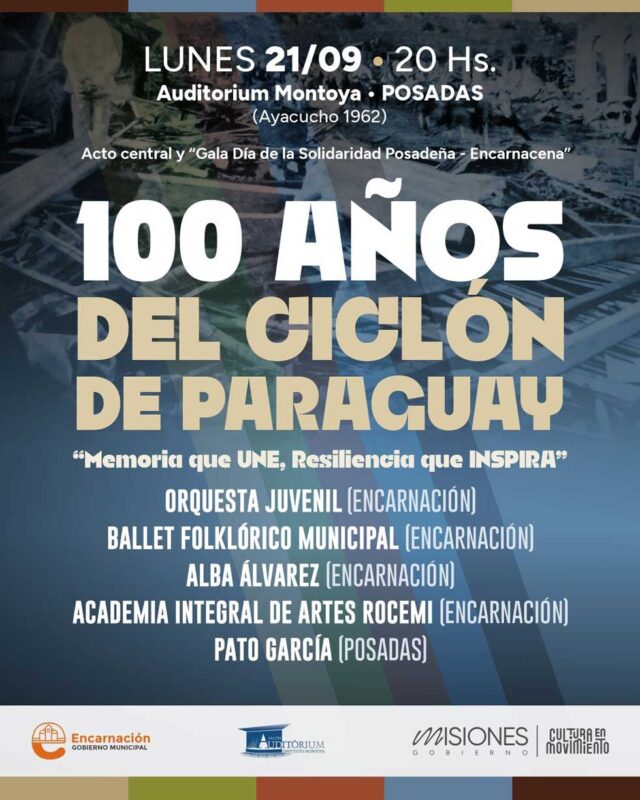 Posadas y Encarnación se encuentran en el Montoya para conmemorar los 100 años del Ciclón Posadas y Encarnación se encuentran en el Montoya para conmemorar los 100 años del Ciclón imagen-5