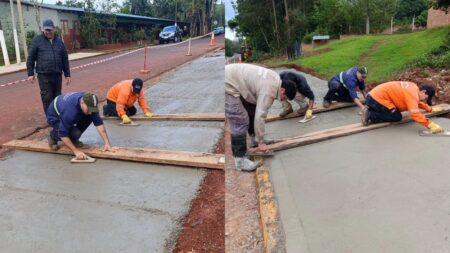 Construyen nuevas veredas en el kilómetro 3 de Eldorado para mejorar la seguridad de peatones Construyen nuevas veredas en el kilómetro 3 de Eldorado para mejorar la seguridad de peatones imagen-133