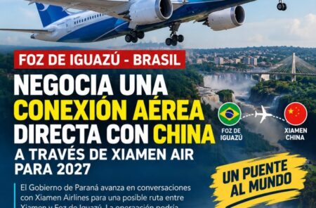 FOZ DE IGUAZÚ NEGOCIA UNA CONEXIÓN AÉREA DIRECTA CON CHINA PARA 2027 imagen-133