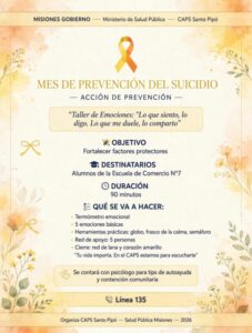Salud Pública promueve espacios de escucha y acompañamiento en el mes de la prevención del suicidio y de la salud adolescente Salud Pública promueve espacios de escucha y acompañamiento en el mes de la prevención del suicidio y de la salud adolescente imagen-1