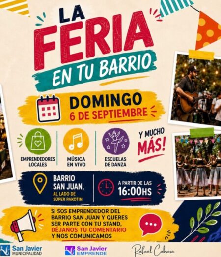 “La Feria en tu Barrio” el  domingo 6 de septiembre en el Barrio San Juan en  San Javier imagen-8