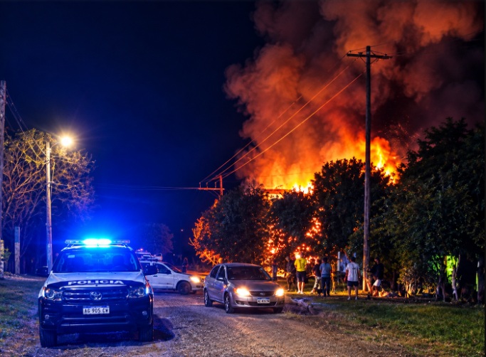 Incendio devoró parte de una vivienda en San Javier imagen-72