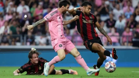 Asistencia de Messi en el empate caliente entre Inter Miami y Atlanta United por la MLS: reviví lo mejor - TyC Sports imagen-5