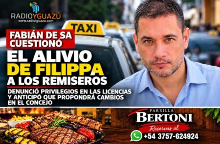 DE SA CUESTIONÓ EL ALIVIO DE FILIPPA A LOS REMISEROS Y DENUNCIÓ PRIVILEGIOS EN EL SISTEMA DE LICENCIAS imagen-71
