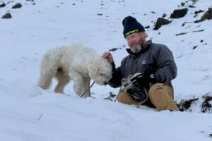Una perra sobrevivió más de 50 horas perdida en Alaska tras una avalancha y un AirTag ayudó a encontrarla imagen-1