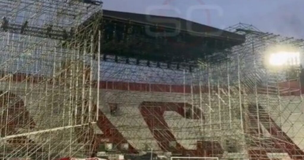 Huracán enfrenta a Gimnasia ¡con un escenario atrás de uno de los arcos! imagen-43