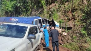 Caos y personas heridas en la Ruta 12: un camión perdió el control y chocó a varios vehículos sobre el puente del Piray Guazú Caos y personas heridas en la Ruta 12: un camión perdió el control y chocó a varios vehículos sobre el puente del Piray Guazú imagen-8