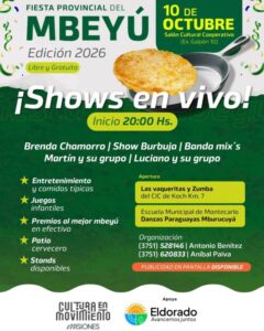 Eldorado se prepara para la Fiesta Provincial del Mbeyú imagen-75