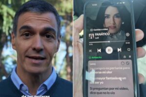 La chicana de Pedro Sánchez a Milei en su visita a España: publicó una imagen de “Fanático” de Lali imagen-2