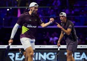 Premier Padel | El misionero Leo Augsburger y Juan Lebrón remontaron un partidazo, y este domingo jugarán la final del Milán P1 imagen-4