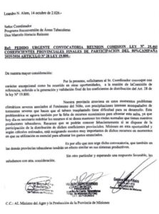 Tabacaleros de Misiones reclaman una revisión urgente de los fondos para el sector Tabacaleros de Misiones reclaman una revisión urgente de los fondos para el sector imagen-1