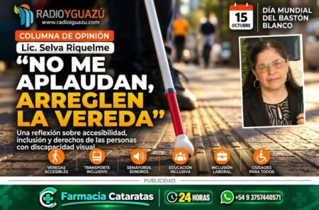 DÍA MUNDIAL DEL BASTÓN BLANCO: «NO ME APLAUDAN, ARREGLEN LA VEREDA» imagen-71