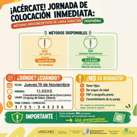 Se llevarán a cabo jornadas de métodos anticonceptivos de larga duración en Misiones imagen-85