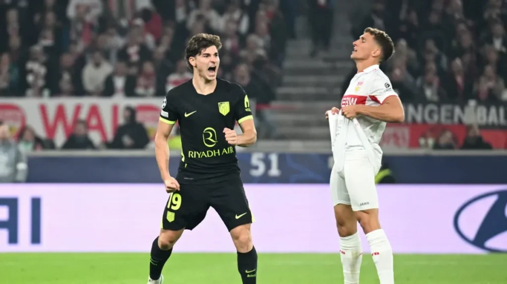 Julián Álvarez cortó su sequía con un golazo en Atlético de Madrid y marcó por la Champions League - TyC Spo... imagen-43