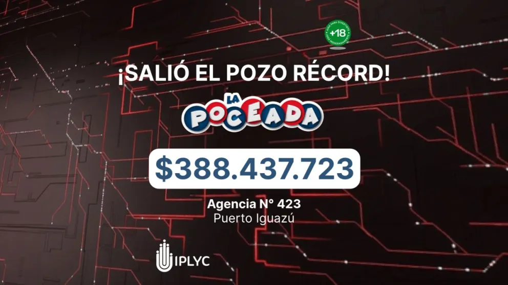 Salió el pozo récord de la Poceada y entregó más de $388 millones para un apostador de Iguazú imagen-5