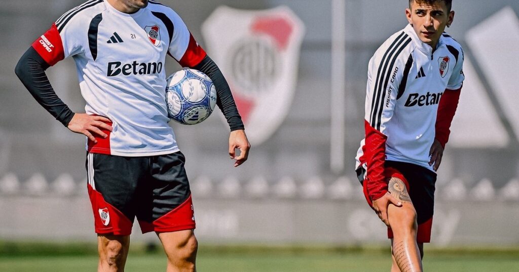 El jugador de River que trabajó diferenciado y está en duda para el viaje a Córdoba El jugador de River que trabajó diferenciado y está en duda para el viaje a Córdoba imagen-43