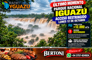 ÚLTIMO MOMENTO: RESTRINGEN EL ACCESO AL PARQUE NACIONAL IGUAZÚ POR LA CRECIDA EXTRAORDINARIA DEL RÍO imagen-75